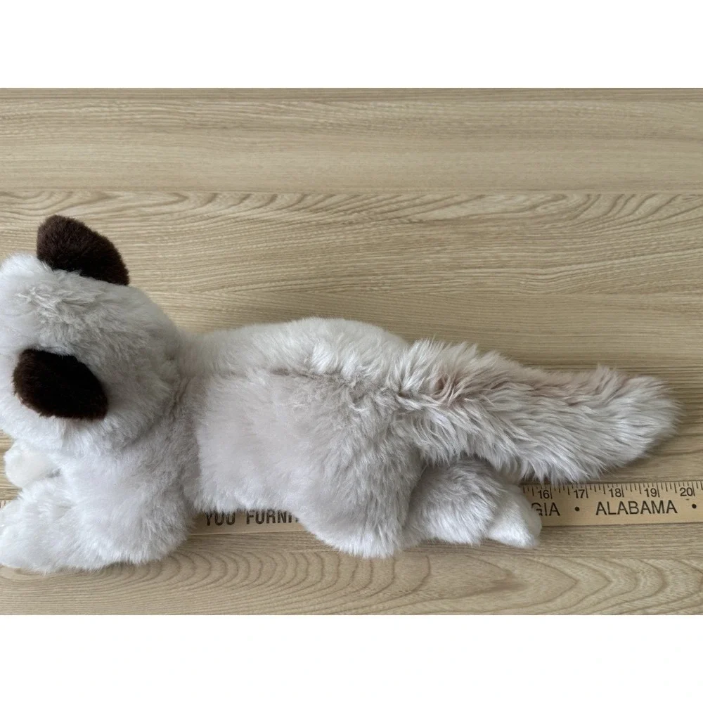 Realistic Blue Eyed Persian Cat Plush Fluffy Kitten Stuffed Animal‎ Toy